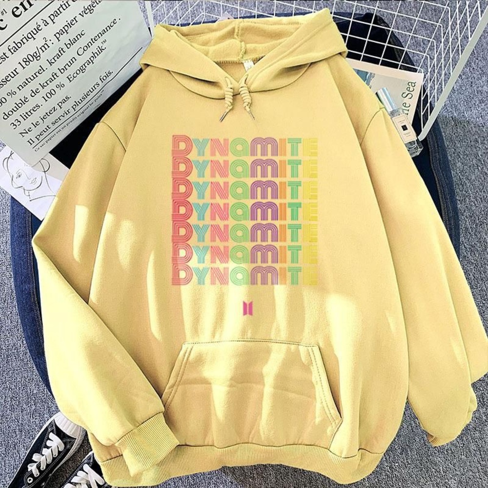 BTS Merch Dynamite Hoodie Yellow
